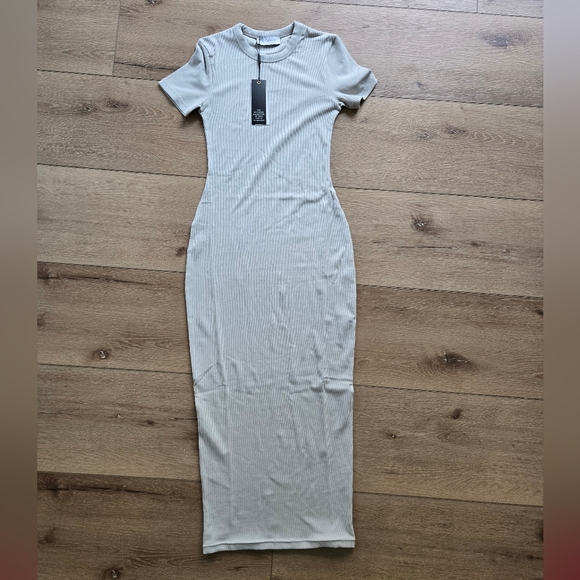 All Things Golden Luxe Rib Midi Dress - mordernwear.com